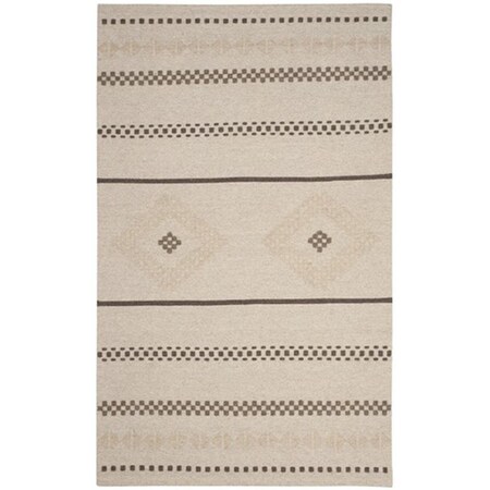 Safavieh Dhurries Hand Woven Flat Weave Rectangle Rug- Natural- 5 x 8 ft. DHU351A-5